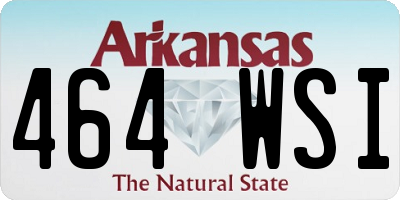 AR license plate 464WSI