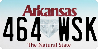 AR license plate 464WSK