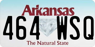 AR license plate 464WSQ
