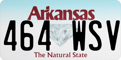 AR license plate 464WSV