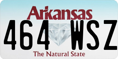 AR license plate 464WSZ