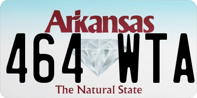 AR license plate 464WTA