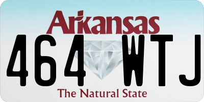 AR license plate 464WTJ