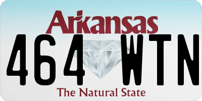 AR license plate 464WTN