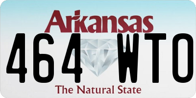 AR license plate 464WTO