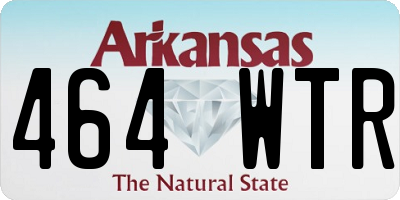 AR license plate 464WTR