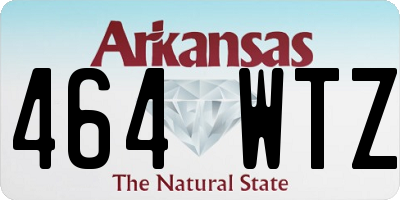 AR license plate 464WTZ