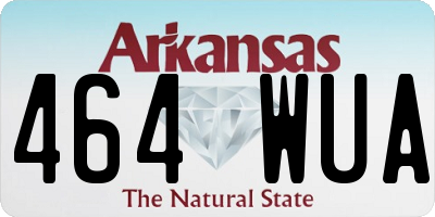 AR license plate 464WUA