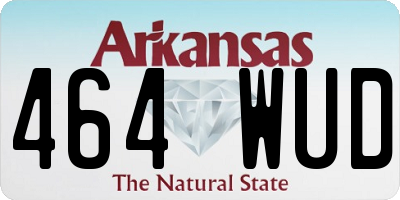 AR license plate 464WUD