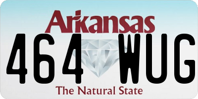 AR license plate 464WUG