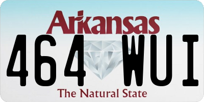 AR license plate 464WUI
