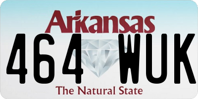 AR license plate 464WUK