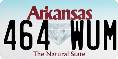 AR license plate 464WUM