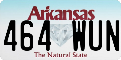 AR license plate 464WUN