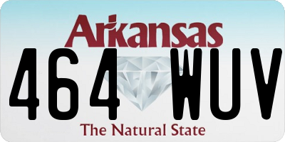 AR license plate 464WUV