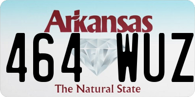 AR license plate 464WUZ