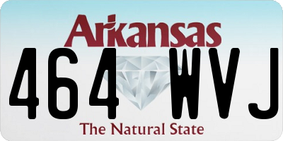 AR license plate 464WVJ