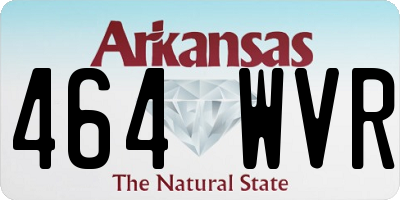 AR license plate 464WVR