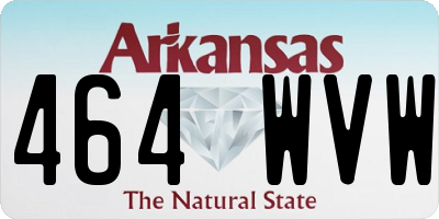 AR license plate 464WVW