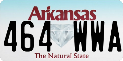 AR license plate 464WWA