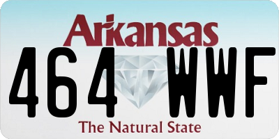 AR license plate 464WWF