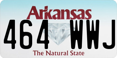 AR license plate 464WWJ