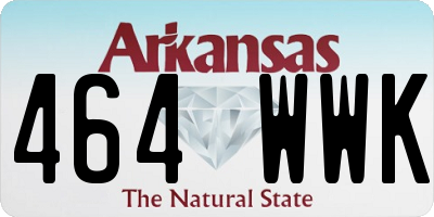 AR license plate 464WWK