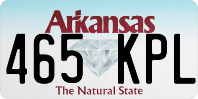 AR license plate 465KPL