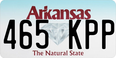 AR license plate 465KPP