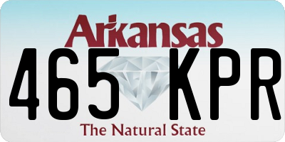 AR license plate 465KPR