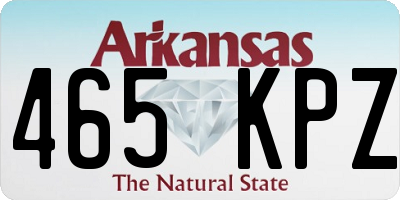 AR license plate 465KPZ