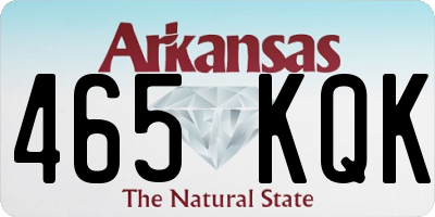 AR license plate 465KQK