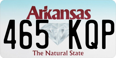 AR license plate 465KQP
