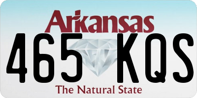 AR license plate 465KQS