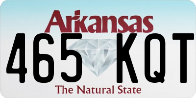 AR license plate 465KQT