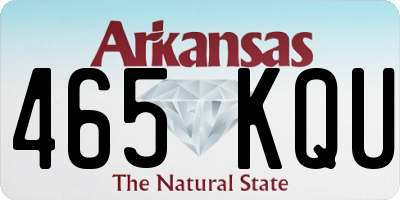 AR license plate 465KQU