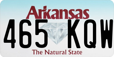 AR license plate 465KQW