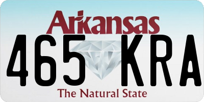 AR license plate 465KRA