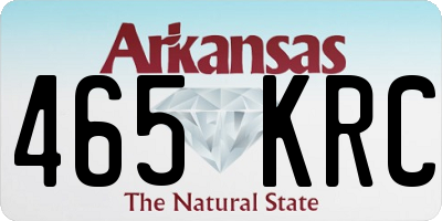 AR license plate 465KRC