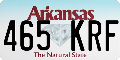 AR license plate 465KRF