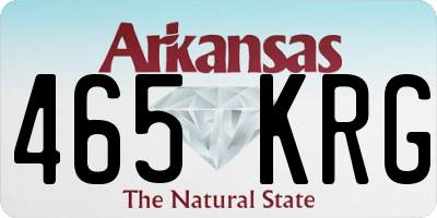 AR license plate 465KRG