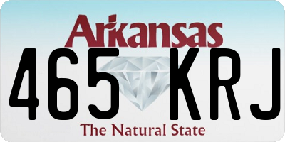 AR license plate 465KRJ