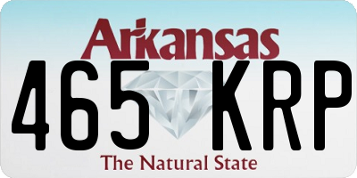 AR license plate 465KRP