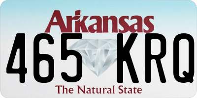AR license plate 465KRQ