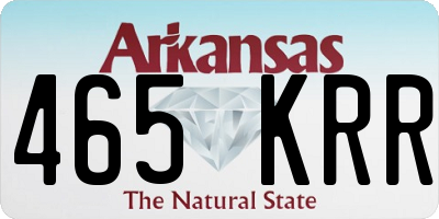 AR license plate 465KRR