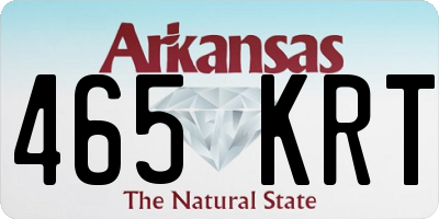 AR license plate 465KRT