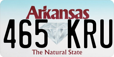 AR license plate 465KRU