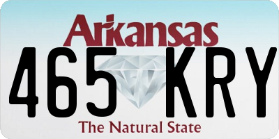 AR license plate 465KRY