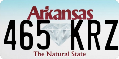 AR license plate 465KRZ