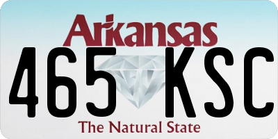 AR license plate 465KSC